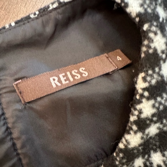 Reiss Elegant Black and White Dress with lace size 4 - Picture 2 of 3
